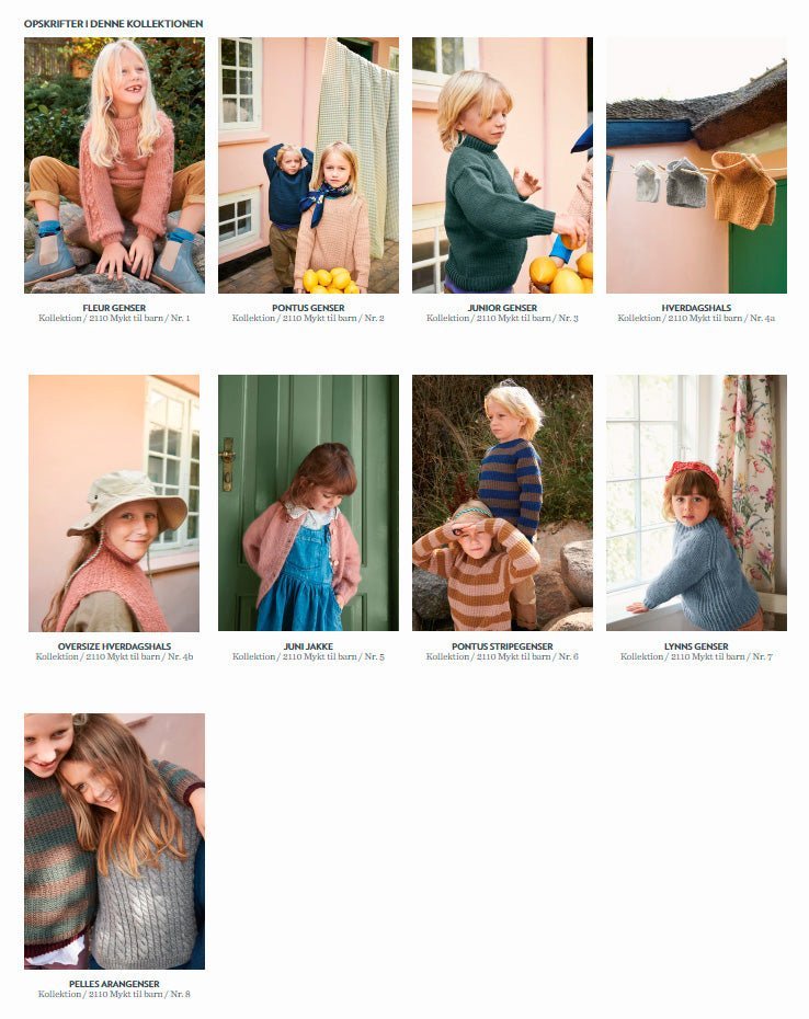 Strikkeopskrifter 2110 fra Sandnes Garn Blødt til børn