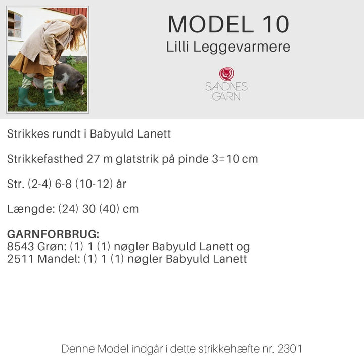 Strikkeopskrifter 2301 fra Sandnes Garn barn HÆFTE 2301-10