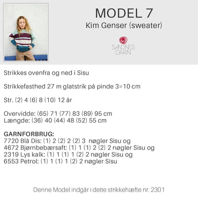 Strikkeopskrifter 2301 fra Sandnes Garn, barn - KreStoffer