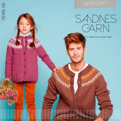 Strikkeopskrifter Tema 58 fra Sandnes Garn, Peer Gynt - KreStoffer