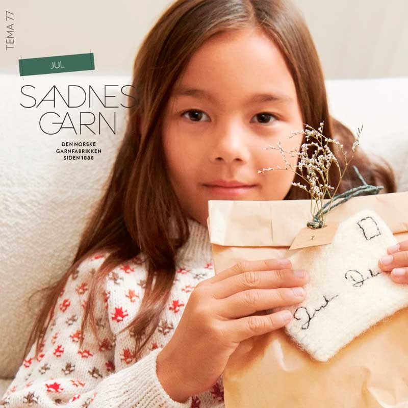Strikkeopskrifter Tema 77 fra Sandnes Garn Jul