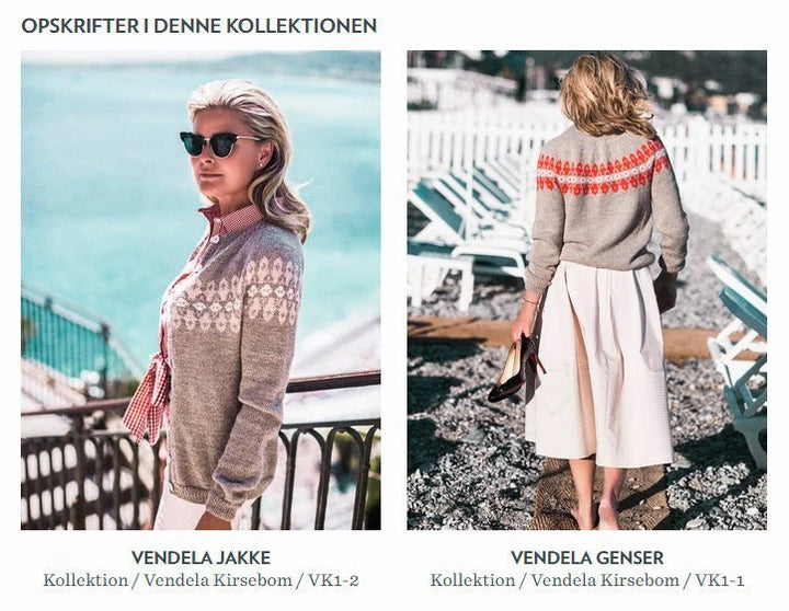 Strikkeopskrifter Vendela fra Sandnes Garn