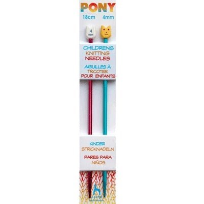 Strikkepinde til børn fra Pony 18 cm