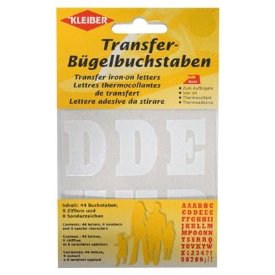 Strygebare bogstaver hvid