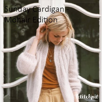 Sunday Cardigan Mohair Edition fra PetiteKnit (Opskrift i fysisk papirudgave) - KreStoffer