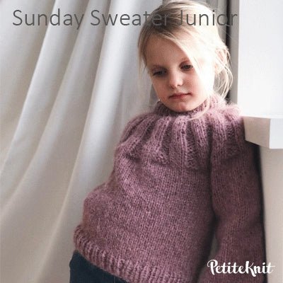 Sunday Sweater Junior fra PetiteKnit (Opskrift i fysisk papirudgave) - KreStoffer