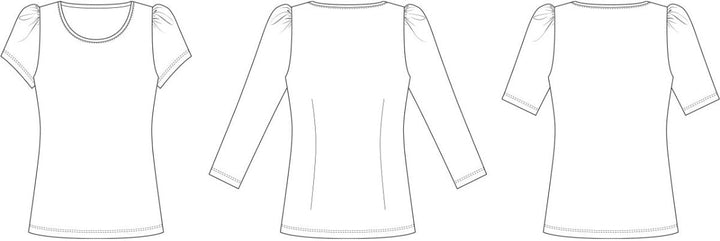 Line2Line B1265 T-shirt med pufærmer