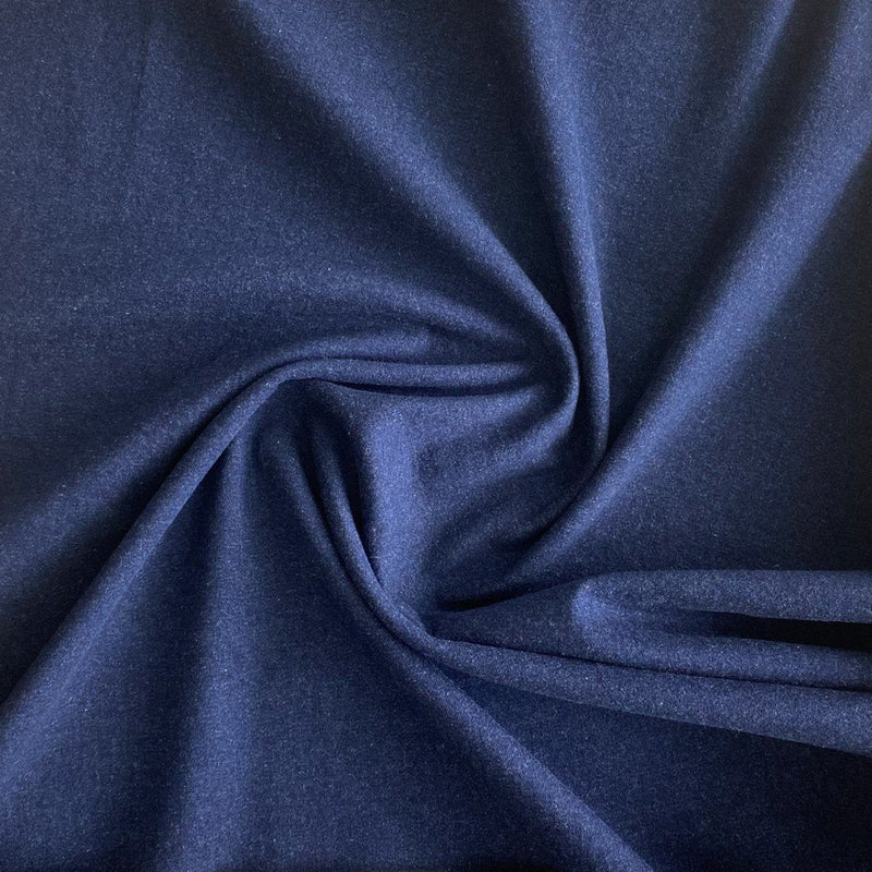 Denim med lidt stræk, marine - KreStoffer